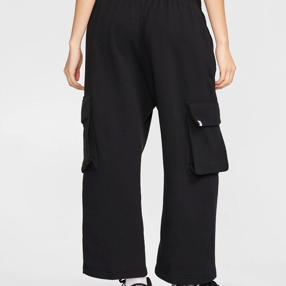 Nike Women's Sportswear Oversized French Terry Pants Black Size XS